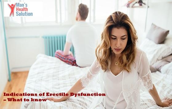 Indications of Erectile Dysfunction | ManHealthSolution -
