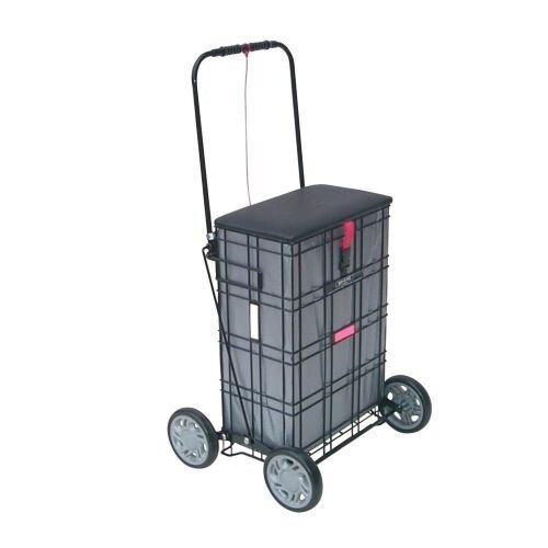 Wheeled trolley, Shopping Trolley with seat &amp; Shopping Trolley Bags