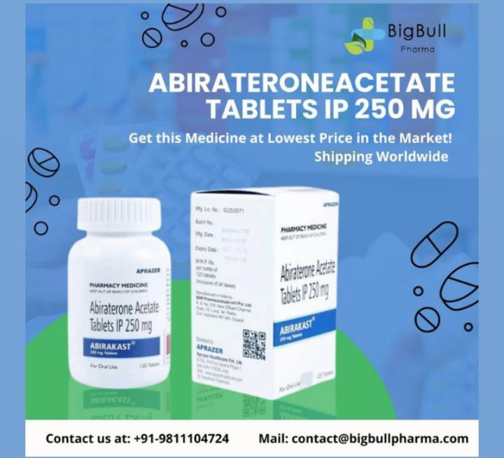 tabletas de acetato de abiraterona de 250 mg