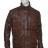 Men\u2019s Vintage Motorcycle Brown Distressed Leather Jacket
