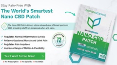 Grown Science Nano CBD Patch \u2013 Maintains Inflammation &amp; Reduce P