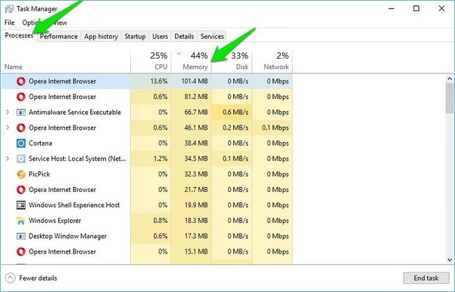 How to Check App Memory Usage on Windows 10