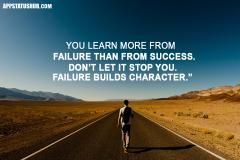 Motivational Daily Quotes- \u201cYou Learn More From Failure Than Fro