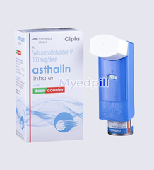 Asthalin Inhaler (salbutamol 100mg), buy asthma medicine