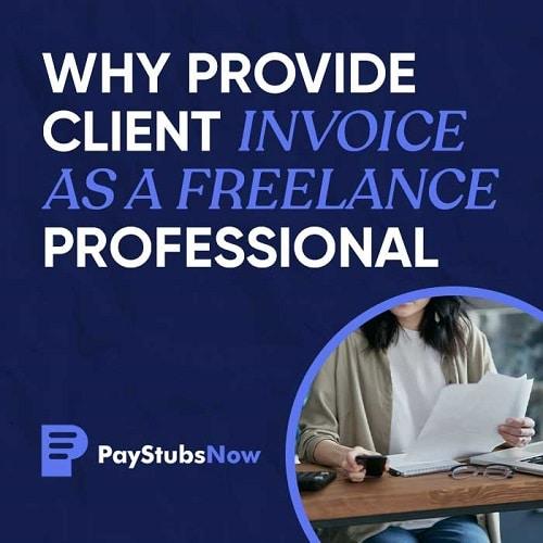 Why Provide Client Invoice as a Freelance Professional - Pay Stu