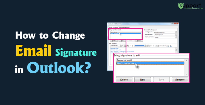 Learn How to Change Email Signature in Outlook 365 and 2016