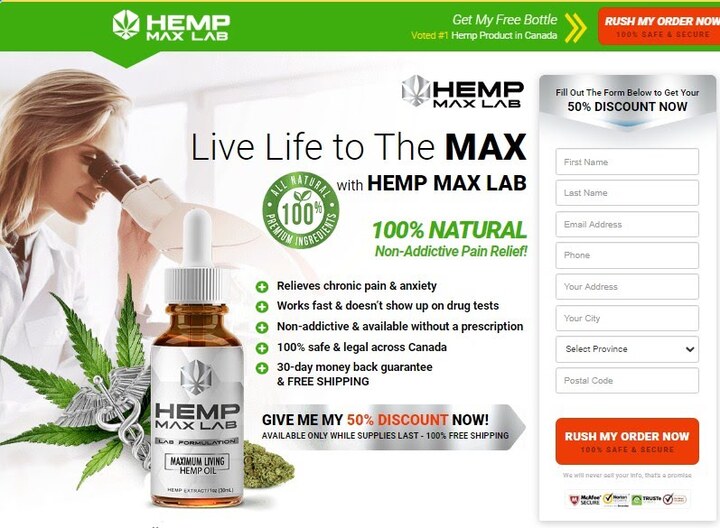 Hemp Max Lab : Reviews, Benefits, Is Hemp Max Lab Oil (CA) Safe 