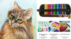 Watercolor Pencil Tutorial - Drawing Maine Cat | How To Draw A C
