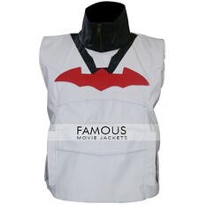 Batman Arkham Knight Red Hood White Leather Vest -FMJ
