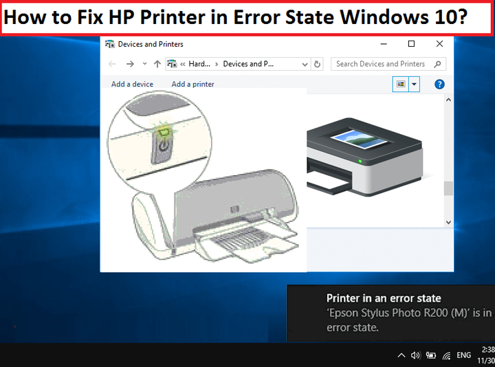 How To Fix HP Printer In Error State?