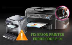 How to Fix Epson Printer Error Code E-01 | +1-877-977-6597