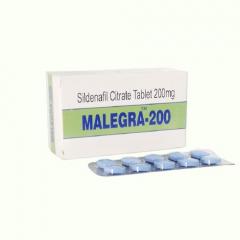 Malegra 200 Mg (Sildenafil Citrate) Tablets | Malegra 200 Online
