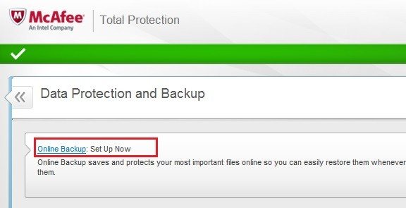 How do I recover files from McAfee Online Backup - gomcafeeactiv