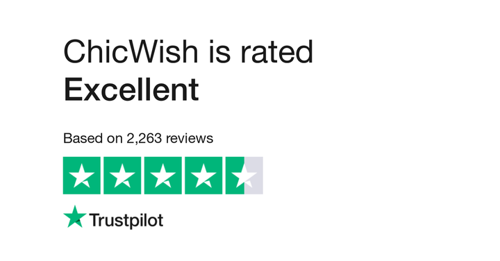 ChicWish is rated &quot;Excellent&quot; with 4.6 / 5 on Trustpilot