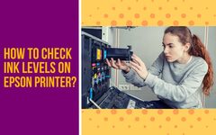 How to check ink levels on Epson Printer