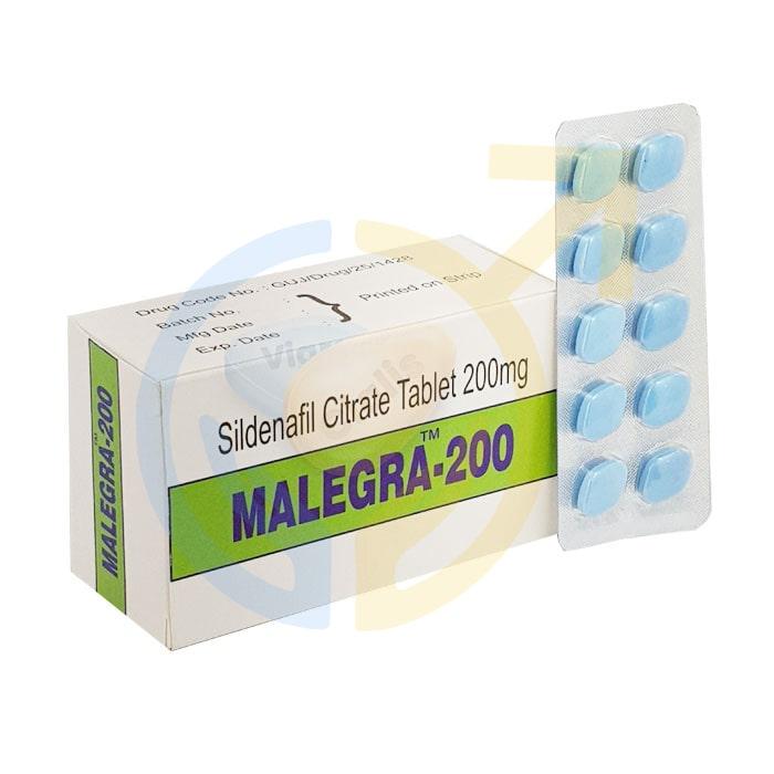 Malegra 200 for ED | Buy Sildenafil 200mg Blue Pills at Best Pri