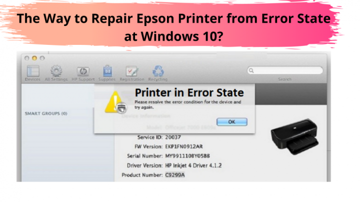 Why is my Epson Printer in Error State | +1-877-977-6597