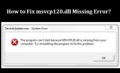 Way to fix msvcp120 dll is missing windows 7! +1-877-977-6597