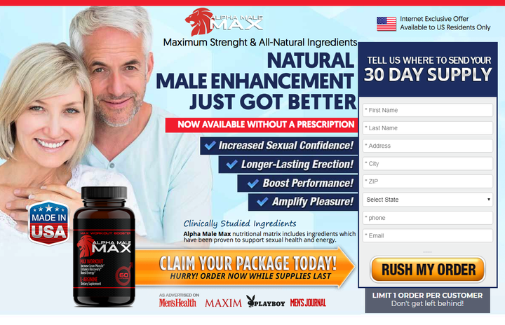 Alpha Male Max Male Enhancement Reviews - Read Benefits, Price &amp;