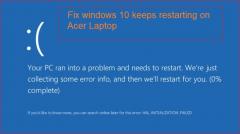 How to Fix windows 10 keeps restarting on Acer Laptop?