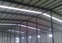The steel structure has light weight and high strength