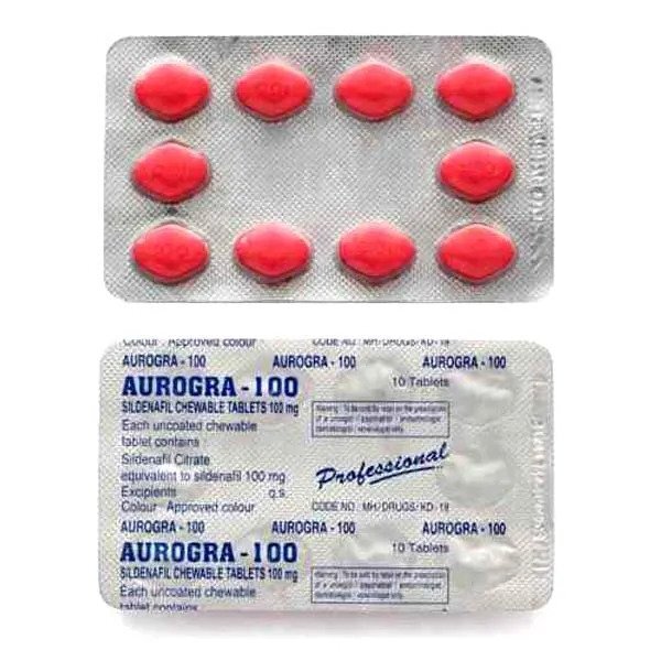 Buy Aurogra 100 Mg | Aurogra Pill With Sildenafil | 20% Off