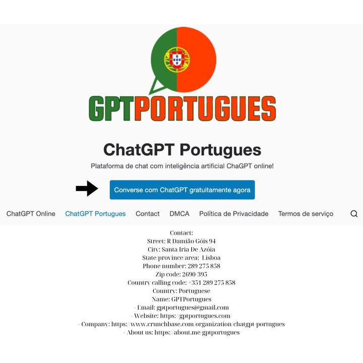 Review of "ChatGPT Portugues" on the GPTPortugues website