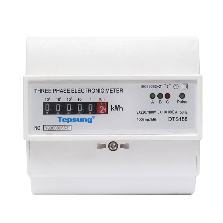 What are the parameters of din rail meter that need attention?
