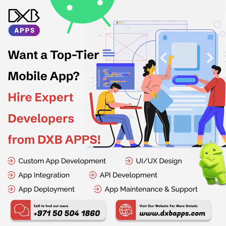 Trust DXB APPS as a top mobile application development Abu Dhabi Company