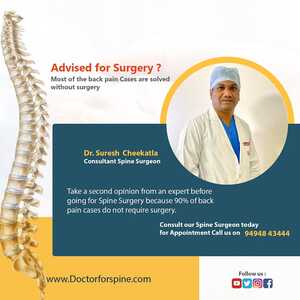   Top Spine Surgeon in Hyderabad \u2013  Dr. Suresh Cheekatla