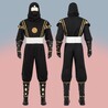 Mighty Morphin Adam Park Suit Power Rangers Black Ninja Cosplay Costumes