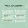 10 ways to improve mobile banking software with the help of developers
