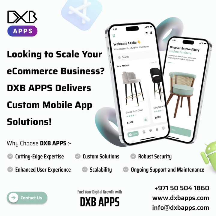 Enjoy customized mobile app development Dubai solutions by DXB APPS