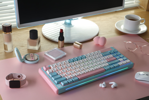 Pink Mechanical Keyboard Wireless