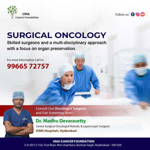 Surgical oncologists in hyderabad | himayatnagar - Dr. Madhu Devarasetty