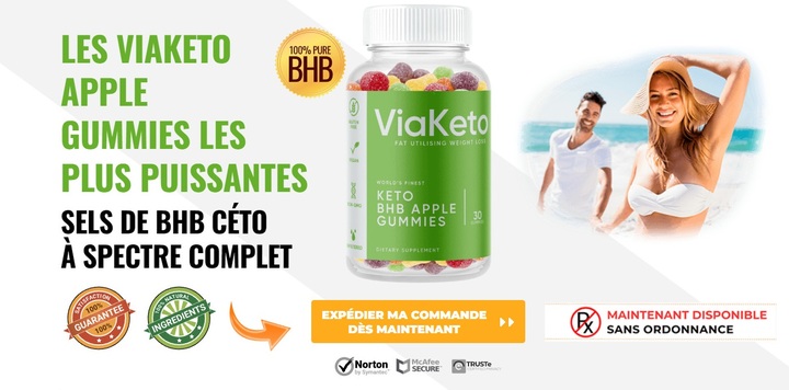 ViaKeto Keto BHB Apple Gummies France Advantages