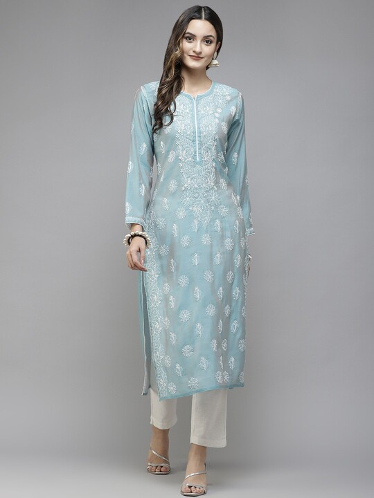 Chikankari Kurti Cotton