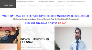 inplant training in chennai