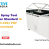 Salt Spray Test Chamber Standard IS 9844-1981 PDF Download Now