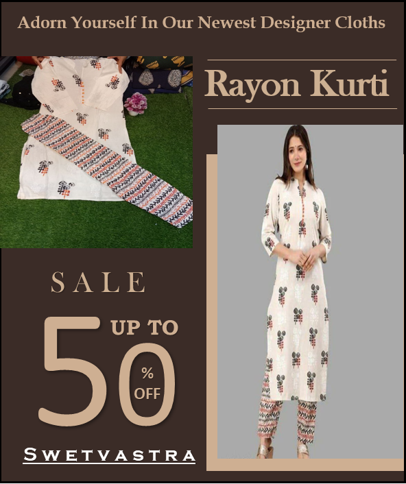 Rayon Kurtis For Women online 20%OFF