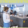 How do I speak to a person at Air France?