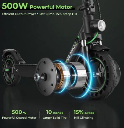 "isinwheel S9Max 500W Upgraded Electric Scooter: A Guide to Power and Speed Settings"