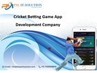 Cricket Betting App Development Services in India 