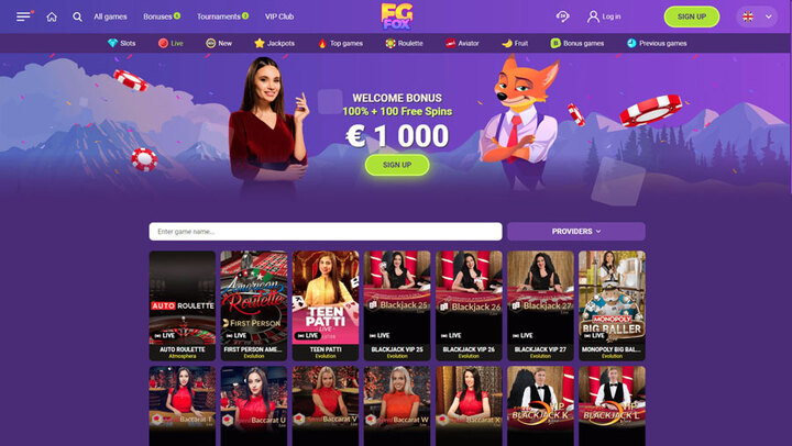 Best Games to Play at FGfox Casino