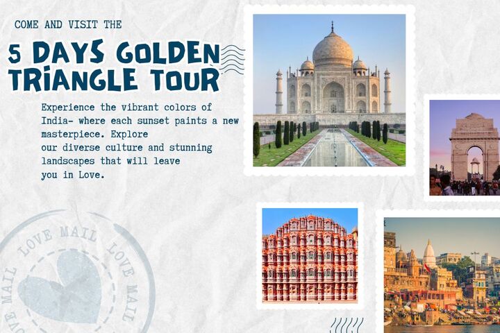 5 days Golden triangle tour by India Taj Tours Company.