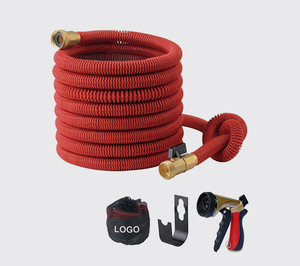 Expandable garden hose saves space and is convenient to store