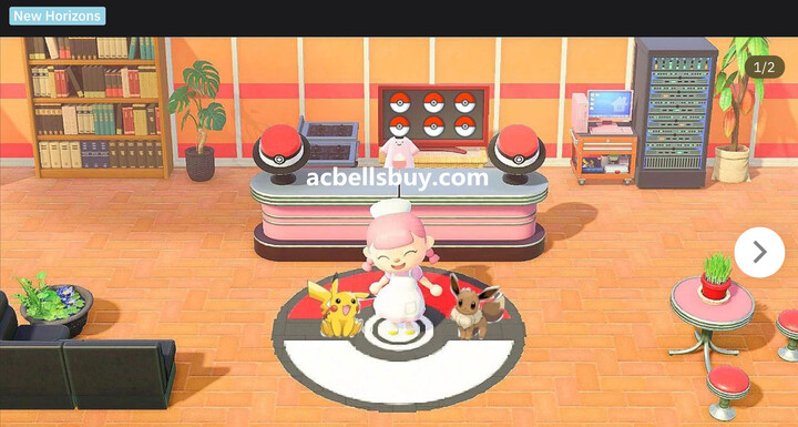 Perfect Pokemon Center in Animal Crossing: New Horizons