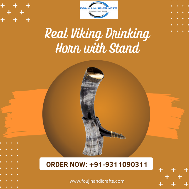 Buy Viking Drinking Horn with stand 400ml in Sweden
