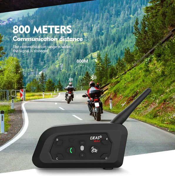Motorcycle Intercoms Bluetooth headsets EJEAS V6 Pro